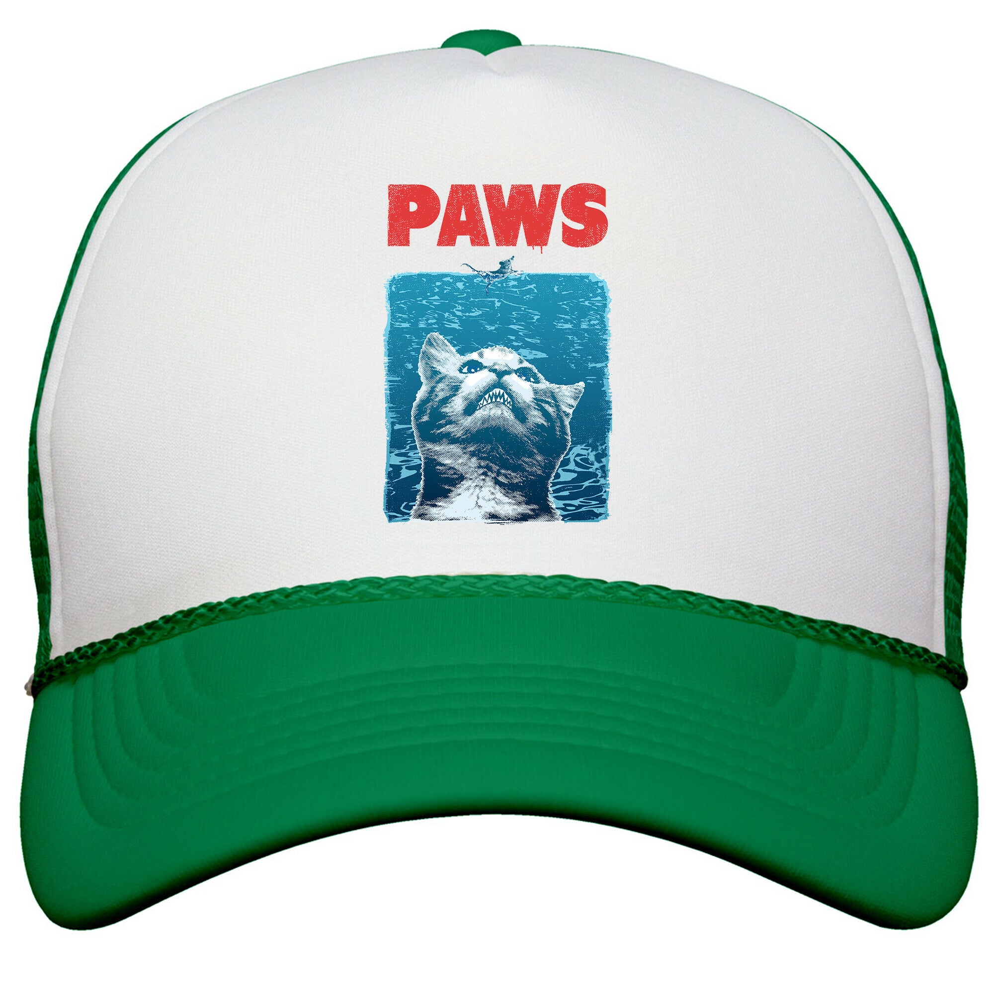 PAWS \(Jaws Parody\) Snapback Trucker Hat